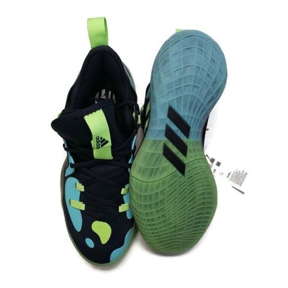 Adidas Harden Stepback 2 Basketball Shoes Mens Size 8 GZ2954 Green Pulse Aqua - Picture 6 of 7